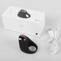 OVO A1 RECHARGEABLE RING BLACK/CHROME